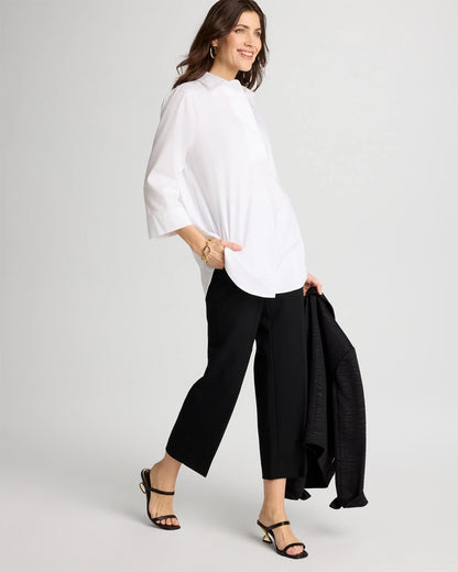 Chico's | Juliet Lightweight Straight Crop Pants/ Black