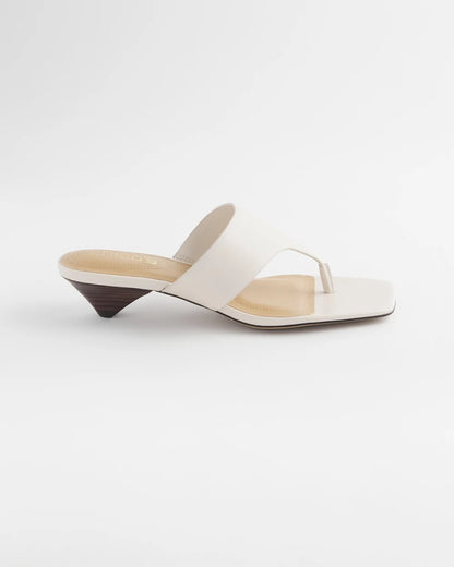 Chico's | Julia Nappa Kitten Heel/ Bone
