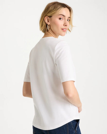 Chico's | Americana Tee/ Alabaster