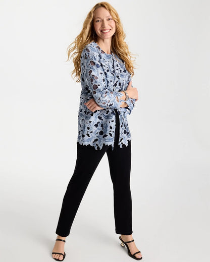Chico's | Travelers™ Collection Contrast Lined Lace Jacket/ Travelers India Ink