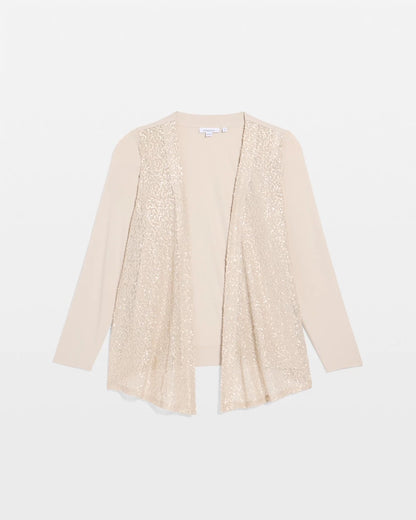 Chico's | Knit Sequin Cardigan/ Smokey Taupe