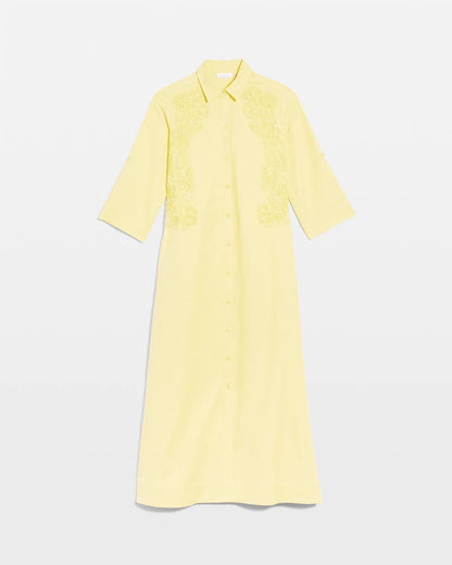 Chico's | Embellished Linen-Cotton Shirtdress/ Golden Haze
