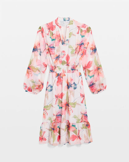 Chico's | Georgette Trapunto Pullover Dress/ Calypso Coral