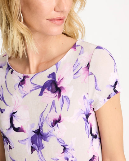 Chico's | Travelers™ Amethyst Iris Maxi Dress/ Rich Amethyst