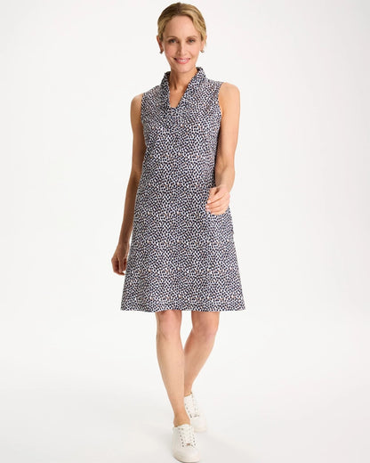 Chico's | Zenergy® UPF Ruffle Dress/ Passport Blue