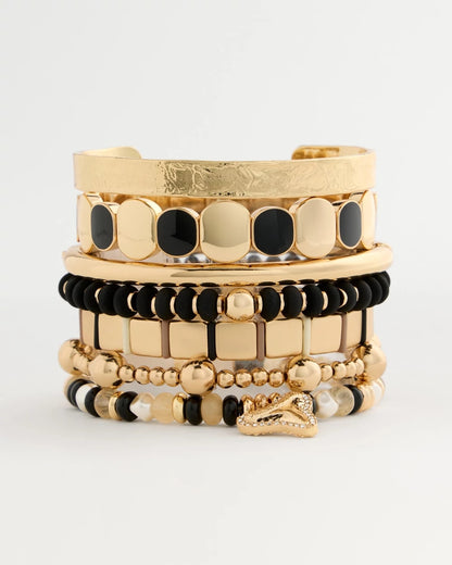 Chico's | Glam Neutral Slice Stretch Bracelet/ Neutral