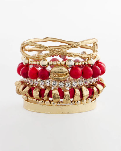 Chico's | Goldtone Flexible Cuff Bracelet/ Gold