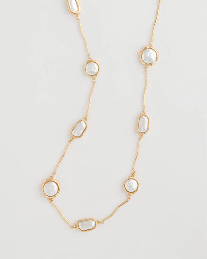 Chico's | Siren Faux Pearl Long Necklace/ Pearl