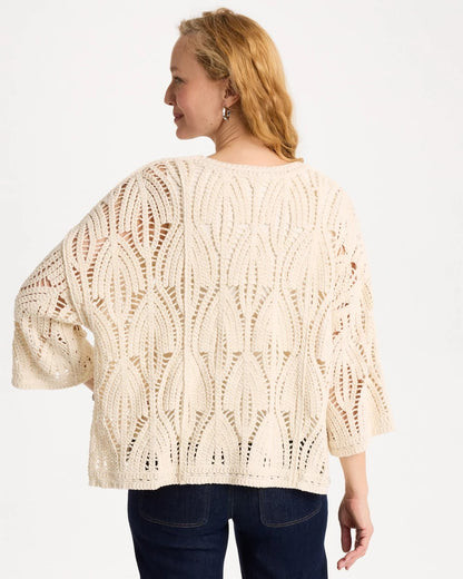 Chico's | Cotton Crochet Kimono/ Neutral