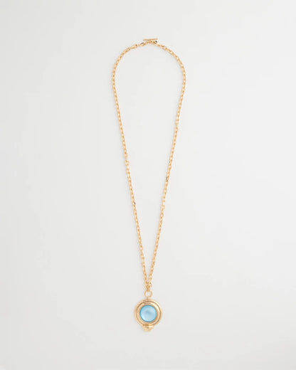 Chico's | Twice As Nice Aqua Pendant Necklace/ Aqua