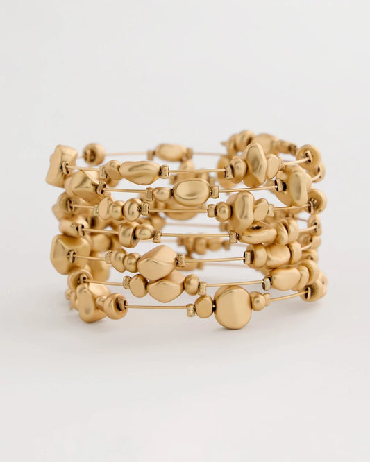 Chico's | Goldtone Coil Bracelet/ Gold