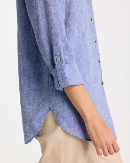 Chico's | No Iron™ Linen Tunic/ Indigo