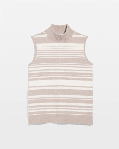 Chico's | Zenergy® Luxe Cashmere-Blend Cap-sleeve Top/ Helium Faux Heather