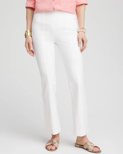 Chico's | Lightweight Juliet Flared Ankle Pants/ Alabaster