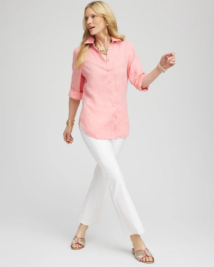 Chico's | Lightweight Juliet Flared Ankle Pants/ Alabaster