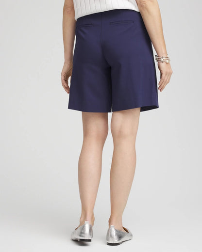 Chico's | Brigitte™ Pull-On Asymmetrical Wrap Skort/ Passport Blue