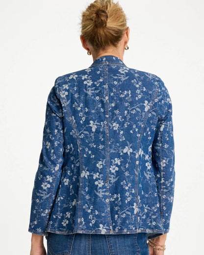 Chico's | Jacquard Denim Blazer/ Indigo