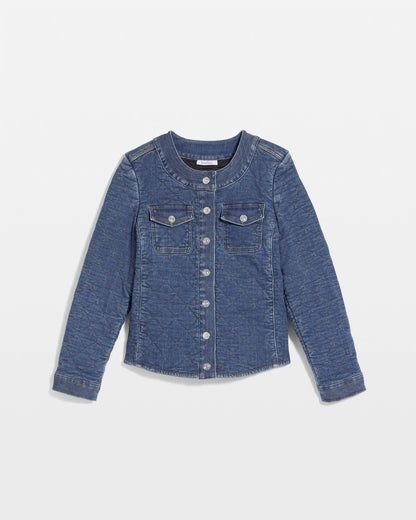 Chico's | Quilted Denim Jacket/ Wilma Indigo