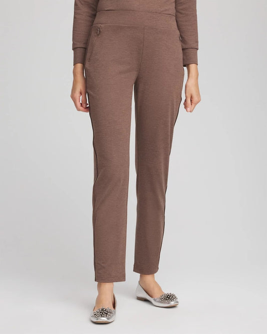 Chico's | Zenergy® Cloud Satin Trim Pants/ Walnut