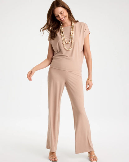 Chico's | Travelers™ Palm Embossed Knit Top/ Mocha Mousse
