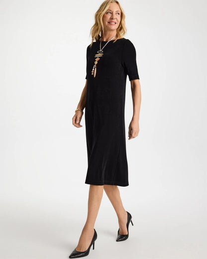 Chico's | Travelers™ Elbow Sleeve Dress/ Travelers Black