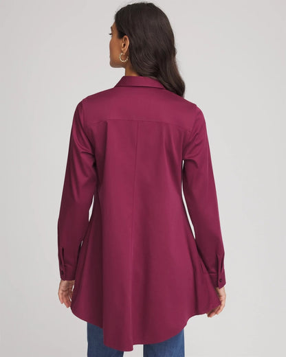 Chico's | No Iron™ Pocketed Tunic/ Deep Chianti