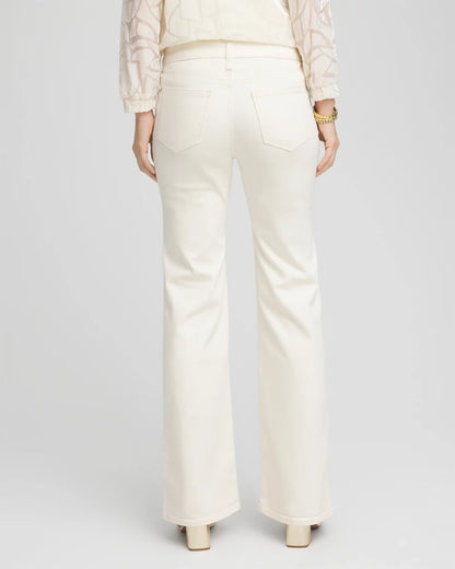 Chico's | Petite Girlfriend Flared Leg Jeans/ English Cream