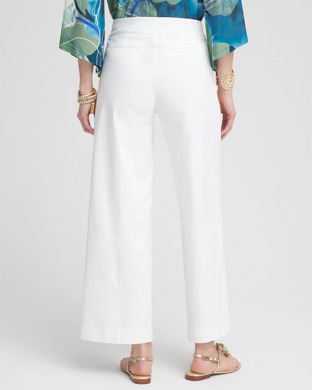 Chico's | Brigitte™ Wide-Leg Cropped Pants/ Alabaster