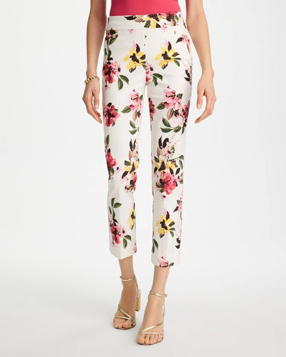 Chico's | Brigitte™ Slim Mari Bloom Crop/ Hot Honeysuckle