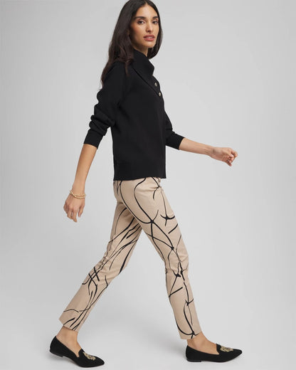 Chico's | Brigitte™ Golden Leaf  Slim Ankle Pants/ Champagne Fizz