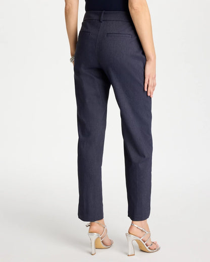 Chico's | Emme Fly Front Straight Ankle Pants/ Indigo