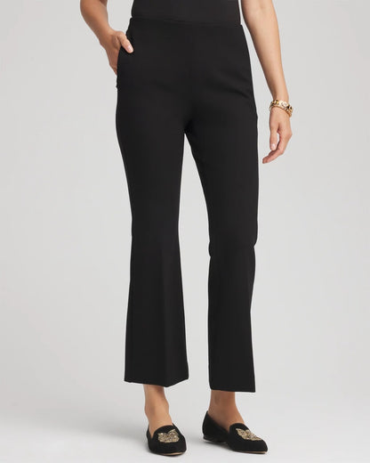 Chico's | Juliet Slim Cropped Flared Pants/ Black