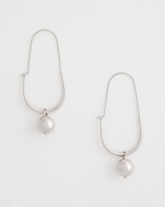 Chico's | Silver Bead Threader Earrings/ Silver