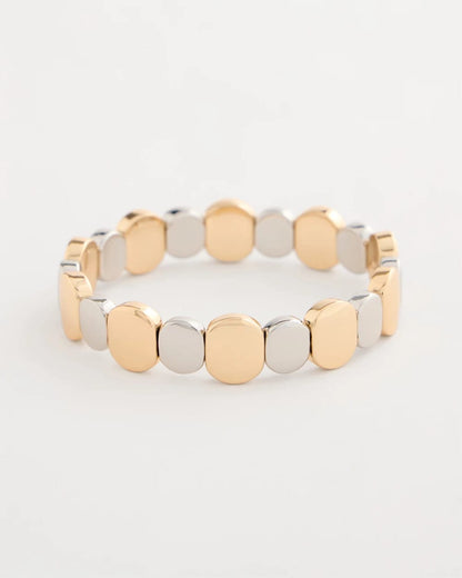 Chico's | Mixed Metals Glam Stretch Bracelet/ Mixed Metals