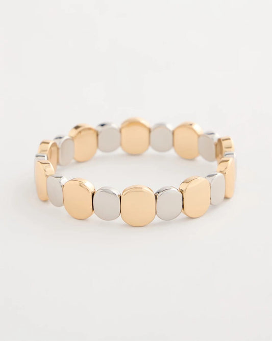 Chico's | Mixed Metals Glam Stretch Bracelet/ Mixed Metals
