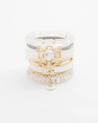 Chico's | Goldtone Stretch Tennis Bracelet/ Gold