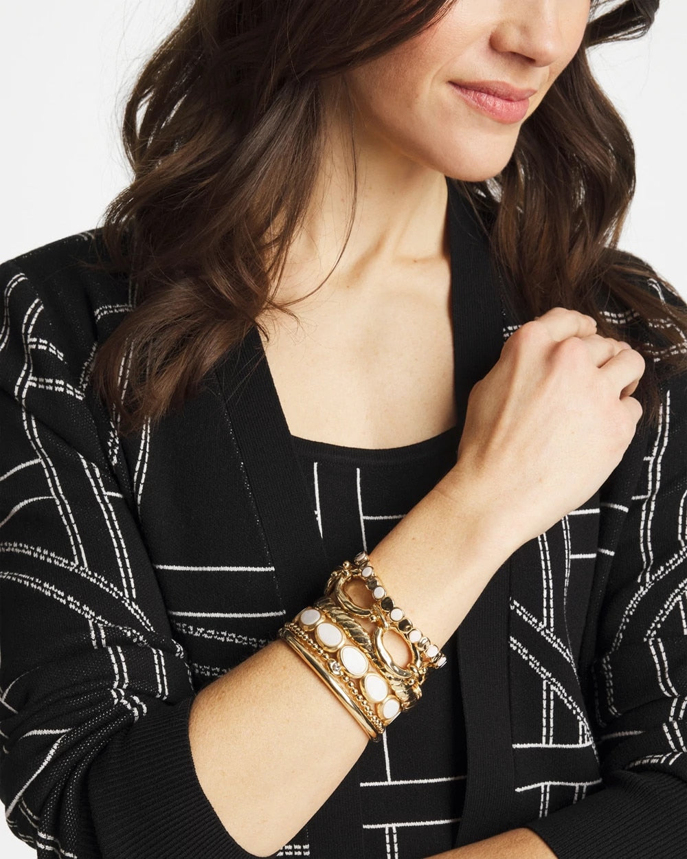 Chico's | Pearlescence Stretch Bracelet/ Pearl
