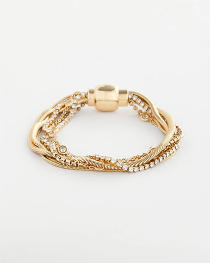 Chico's | Goldtone Multistrand Bracelet/ Gold