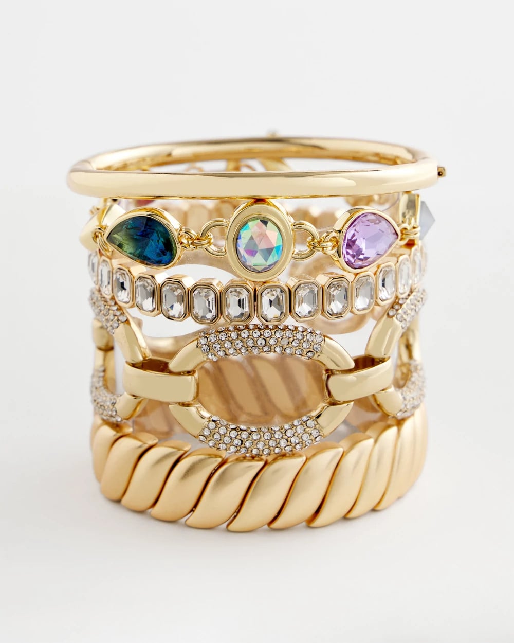 Chico's | Matte Twist Stretch Bracelet/ Gold