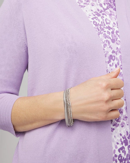 Chico's | Silvertone Multistrand Bracelet/ Silver
