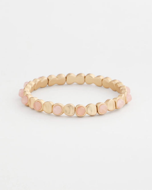 Chico's | Blush Mini Circle Stretch Bracelet/ Blush