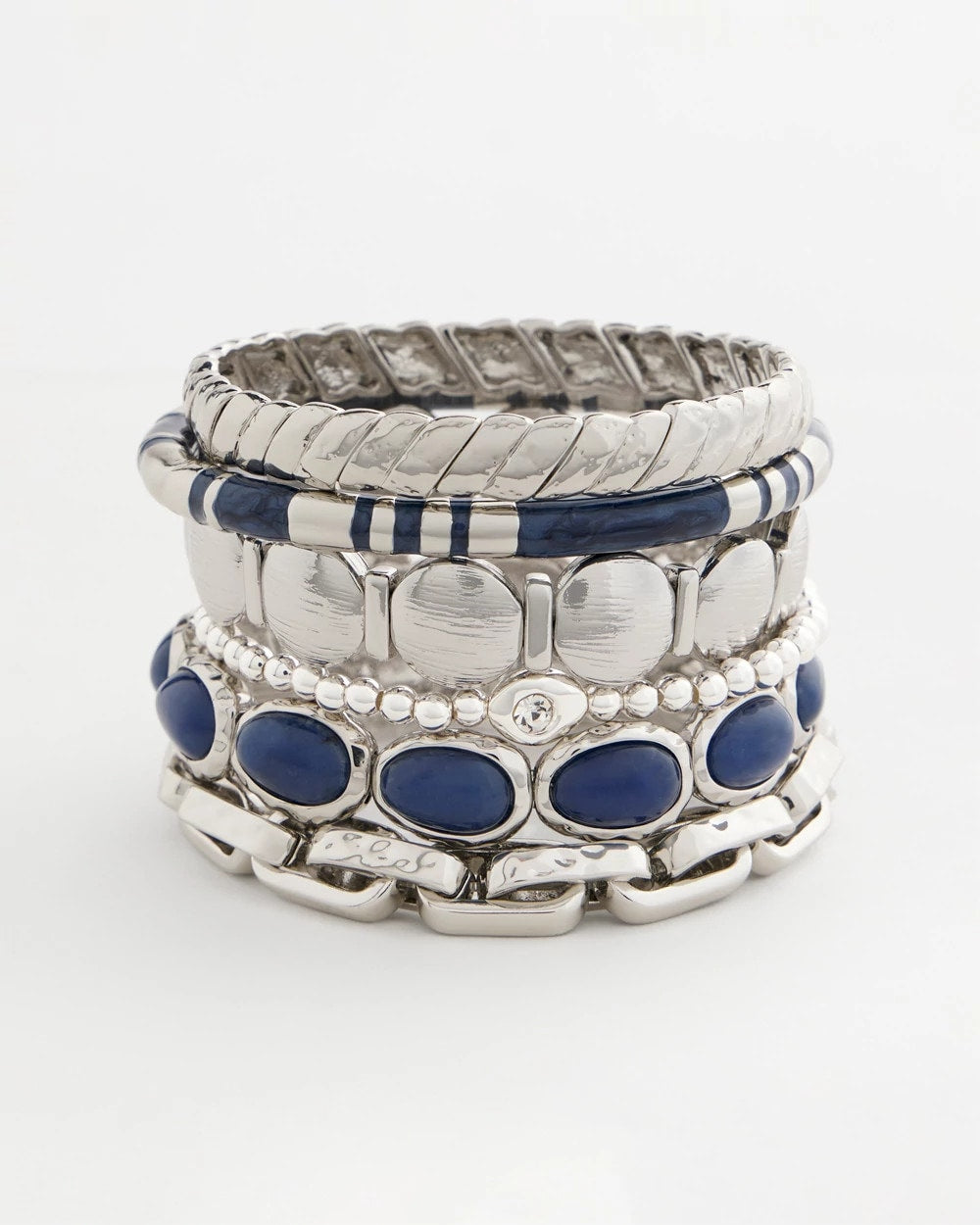Chico's | Blue Enamel Hinge Bangle/ Blue