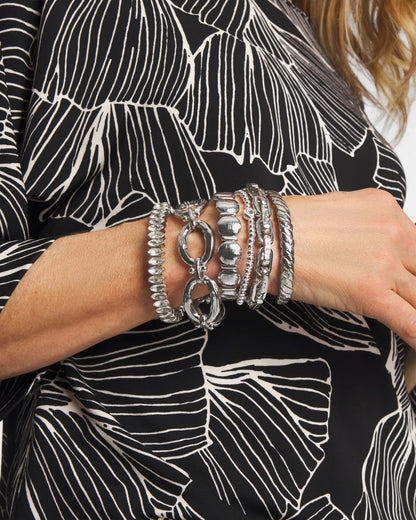 Chico's | Open Link Toggle Bracelet/ Silver