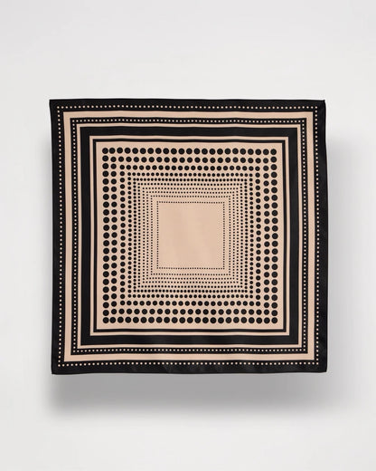 Chico's | Polka Dot Square Scarf/ Black