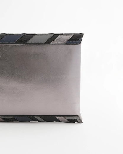 Chico's | Embellished Envelope Clutch/ Metallic