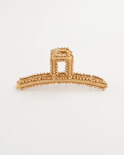 Chico's | Raffia Hair Clip/ Metallic