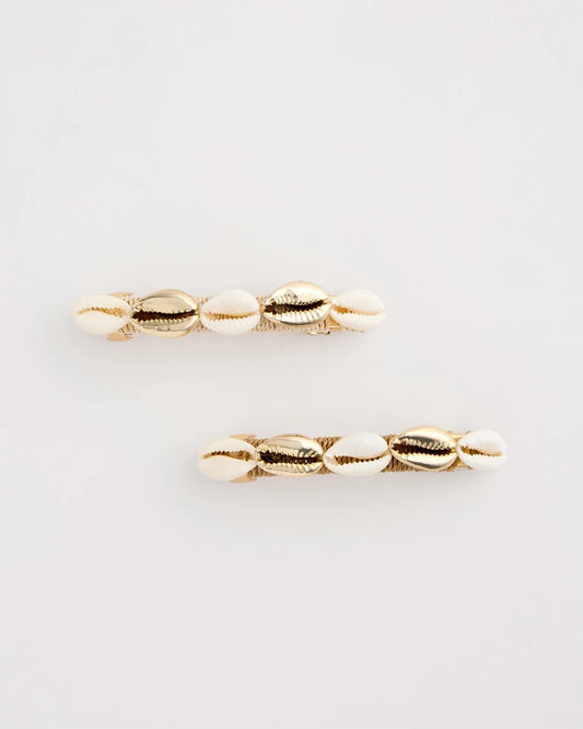 Chico's | Seashell-Inspired Hair Clip Set/ Gold