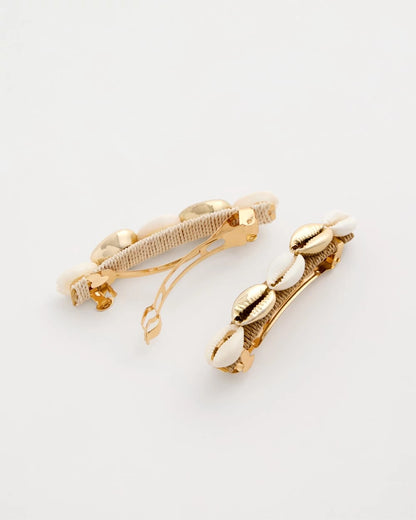 Chico's | Seashell-Inspired Hair Clip Set/ Gold