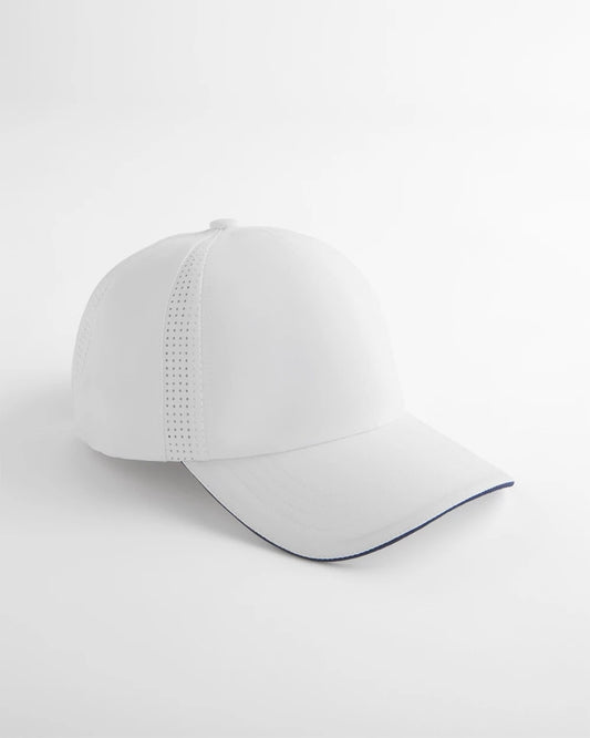 Chico's | Baseball Piping Perforated Sport Hat/ Alabaster