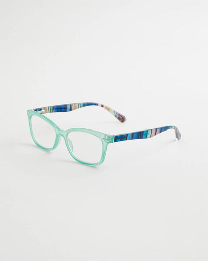 Chico's | Multi-Stripe Square Readers/ Green